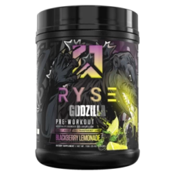 RYSE Godzilla Pre Workout-40 Serve- Extreme Pumps | Strength | Focus | Endurance