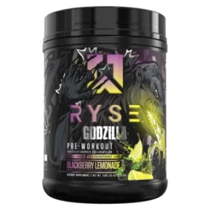 RYSE Godzilla Pre Workout-40 Serve- Extreme Pumps | Strength | Focus | Endurance
